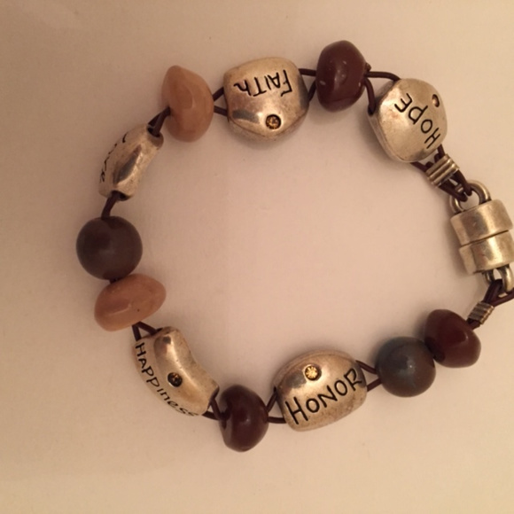 Love, Hope, Happiness,Faith Inspirational Bracelet from Chico’s - Picture 7 of 9
